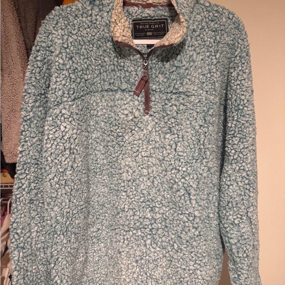 True Grit Blue Sherpa Pullover
